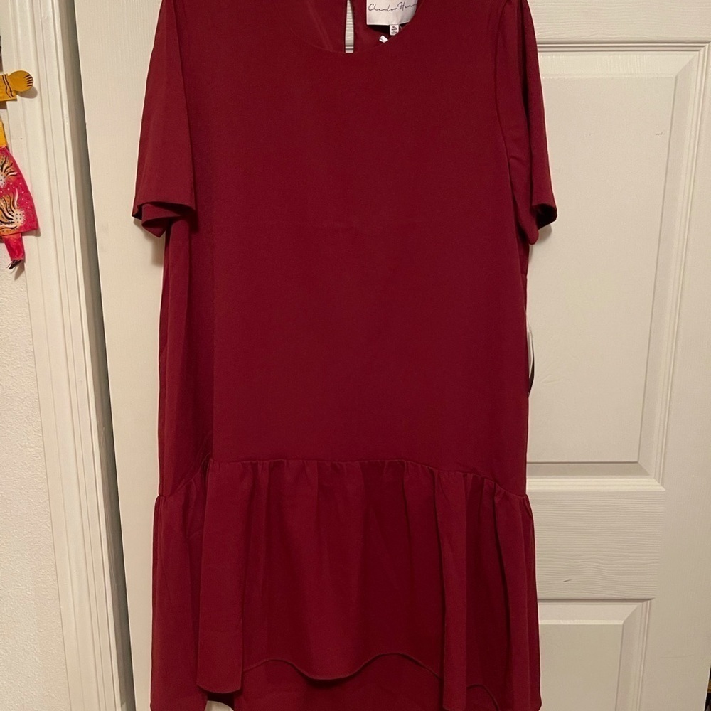 NWT DARK CRANBERRY HI LO DRESS​​